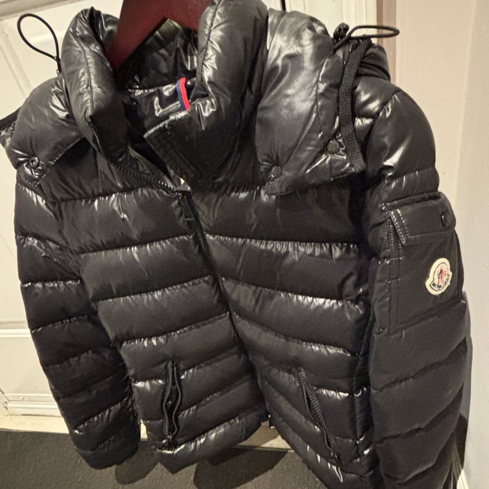 Moncler Shiny Black Quilted Jacket
